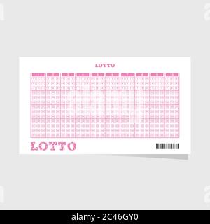 lotto ticket icon vector illustration in colorful Stock Vector