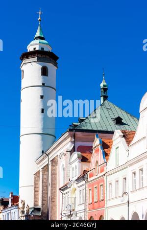 historic architecture Domazlice, Czech Republic Stock Photo