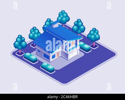 Private House Stock Vector