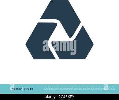 Letter A Trinity Icon Vector Logo Template Illustration Design. Vector EPS 10. Stock Vector