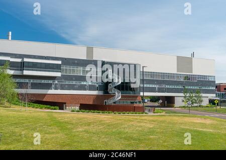 DULUTH, MN/USA - JUNE 19, 2020:  Swenson Science Building  at the campus of the University of Minnesota-Duluth. Stock Photo