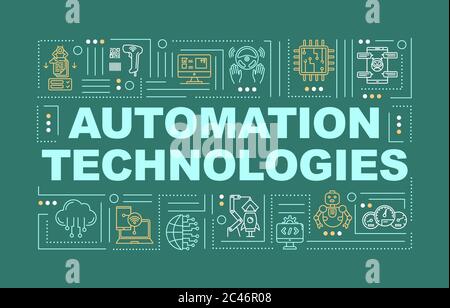 Automation word concepts banner Stock Vector