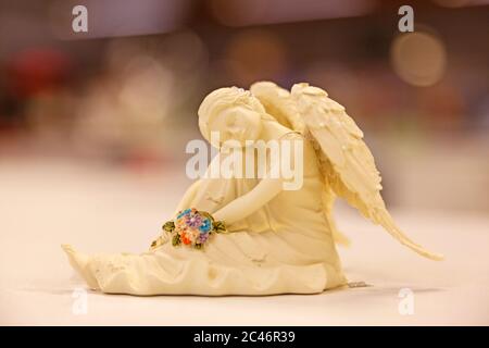 a sitting angel statue in china Stock Photo