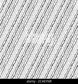 Seamless pattern with oblique gray zigzag lines Stock Vector