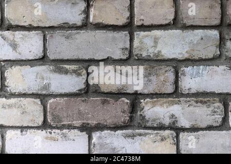 A wall of bricks, close-up. Stock Photo
