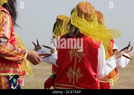 Turkish folklore - authentic clothes Stock Photo
