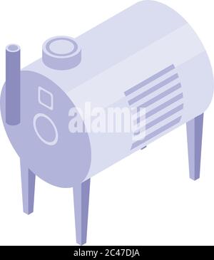 Winemaker equipment icon, isometric style Stock Vector
