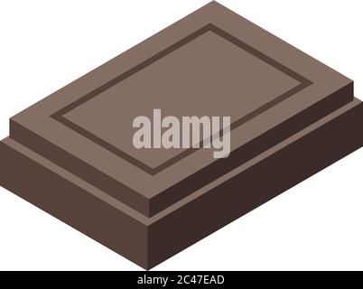 Confectioner chocolate icon, isometric style Stock Vector