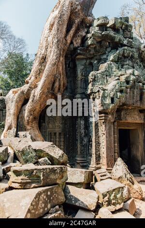 Angkor Wat Ancient Temple in Siem Reap Cambodia Stock Photo