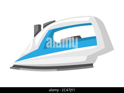 Illustration of iron for linen. Stock Vector