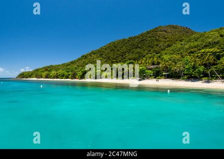 Fitzroy tropical Island beach in a sunny day Stock Photo