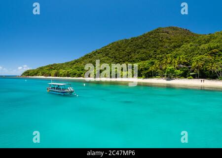 Fitzroy tropical Island beach in a sunny day Stock Photo