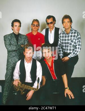 Huey Lewis And The News in London 1986 Stock Photo