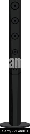 Isolated sound system speaker Stock Vector