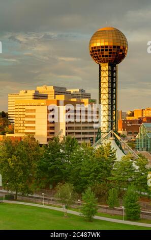 Sunsphere in World's Fair Park,Knoxville,Tennessee,USA Stock Photo