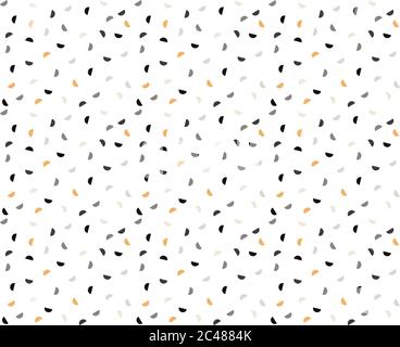 Seamless Pattern Colorful Semicircles, Confetti Style. Vector illustration Stock Vector