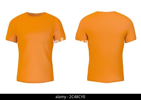 orange t shirt blank