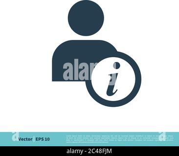 Human Figure, Profile Information Sign Icon Vector Logo Template Illustration Design. Vector EPS 10. Stock Vector
