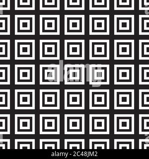 Seamless background with black squares Stock Vector