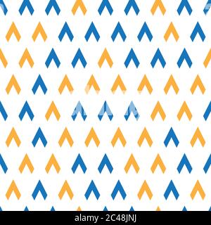 Seamless background with orange and blue streaks Stock Vector