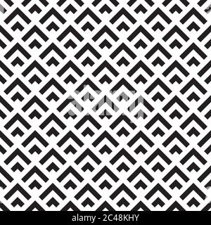 Seamless pattern with zig zag black segments Stock Vector