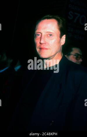 Westwood, California, USA 9th November 1995 Actor Christopher Walken attends Miramax' 'The Crossing Guard' Premiere on November 9, 1995 at Mann National Theatre in Westwood, California, USA. Photo by Barry King/Alamy Stock Photo Stock Photo