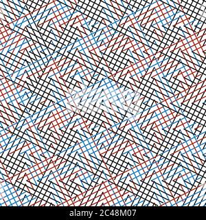 Seamless pattern with colored segments Stock Vector