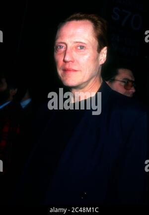 Westwood, California, USA 9th November 1995 Actor Christopher Walken attends Miramax' 'The Crossing Guard' Premiere on November 9, 1995 at Mann National Theatre in Westwood, California, USA. Photo by Barry King/Alamy Stock Photo Stock Photo