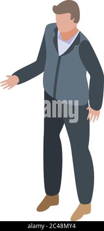 Diplomat . Fun Cartoon Style Illustration. The Situation Of Life Stock 