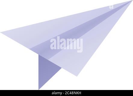 Paper plane icon, isometric style Stock Vector
