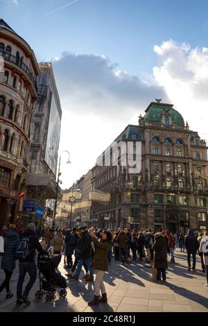 Old street in Vienna. Austria Stock Photo - Alamy