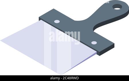 Industrial spatula icon, isometric style Stock Vector