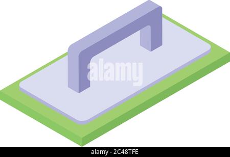 Putty knife icon, isometric style Stock Vector