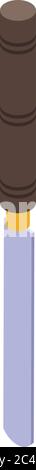 Craft chisel icon, isometric style Stock Vector