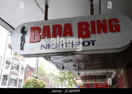 Bada Bing nightclub on Darlinghurst Road in Sydney’s Kings Cross. Stock Photo