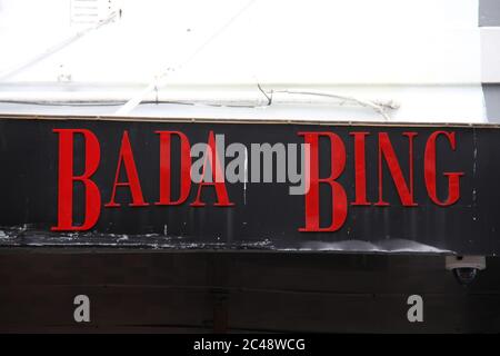 Bada Bing nightclub on Darlinghurst Road in Sydney’s Kings Cross. Stock Photo