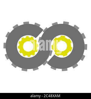 Cog vector pattern Stock Vector