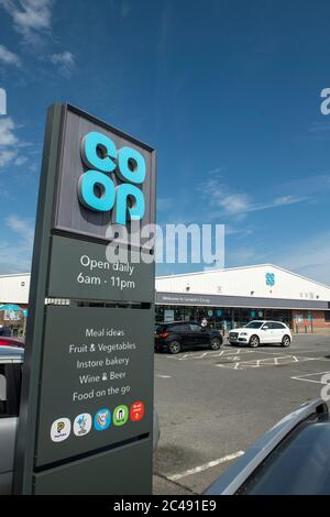 Coop store in Lerwick Shetland Scotland Stock Photo