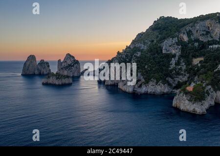 Capri, Casa Malaparte, museo Curzio Malaparte Stock Photo