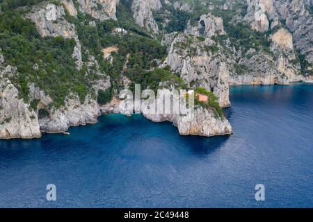 Capri, Casa Malaparte, museo Curzio Malaparte Stock Photo