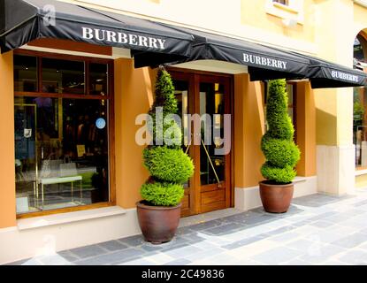 Burberry shop front in Las Rozas outlet shopping Madrid Spain Stock Photo Alamy