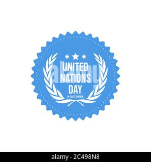 United Nations Day Banner or background for event day vector design image illustration Stock Vector