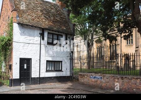 Historic King's Lynn, view of the 17th century building known as The Exorcist's House sited beside St Nicholas Chapel in King's Lynn, Norfolk, UK Stock Photo