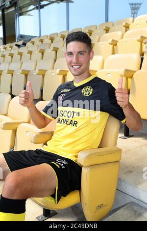 KERKRADE, Netherlands, 25-06-2020, football, Dutch Keuken Kampioen Divisie, , Limburg Stadium, season 2020-2021, Presentation of new player Stefano Marzo, Stefano Marzo nieuwe speler bij Roda JC Stock Photo