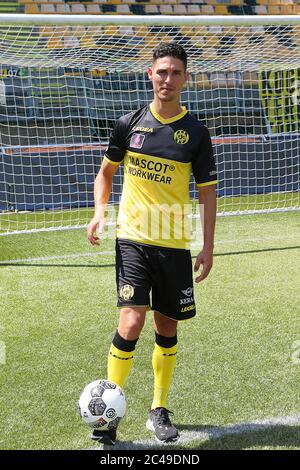 KERKRADE, Netherlands, 25-06-2020, football, Dutch Keuken Kampioen Divisie, , Limburg Stadium, season 2020-2021, Presentation of new player Stefano Marzo, Stefano Marzo nieuwe speler bij Roda JC Stock Photo