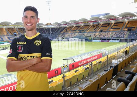 KERKRADE, Netherlands, 25-06-2020, football, Dutch Keuken Kampioen Divisie, , Limburg Stadium, season 2020-2021, Presentation of new player Stefano Marzo, Stefano Marzo nieuwe speler bij Roda JC Stock Photo