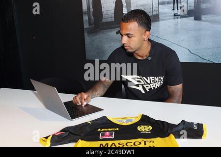 KERKRADE, Netherlands, 25-06-2020, football, Dutch Keuken Kampioen Divisie, , Limburg Stadium, season 2020-2021, Nicky Souren extends his contract with 2 years at Roda JC, Nicky Souren verlengt zijn contract met 2 jaar bij Roda JC Stock Photo