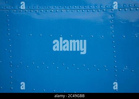 rivets in sheet aluminium body of world war two aircraft B24 Liberator ...