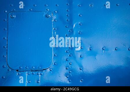 rivets in sheet aluminium body of world war two aircraft B24 Liberator ...