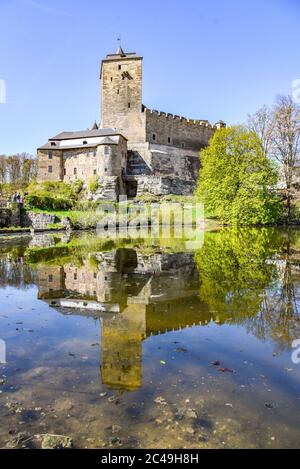 Kost Castle - gothic medieval stronghold in Bohemian Paradise, Cesky Raj, Czech Republic. Stock Photo
